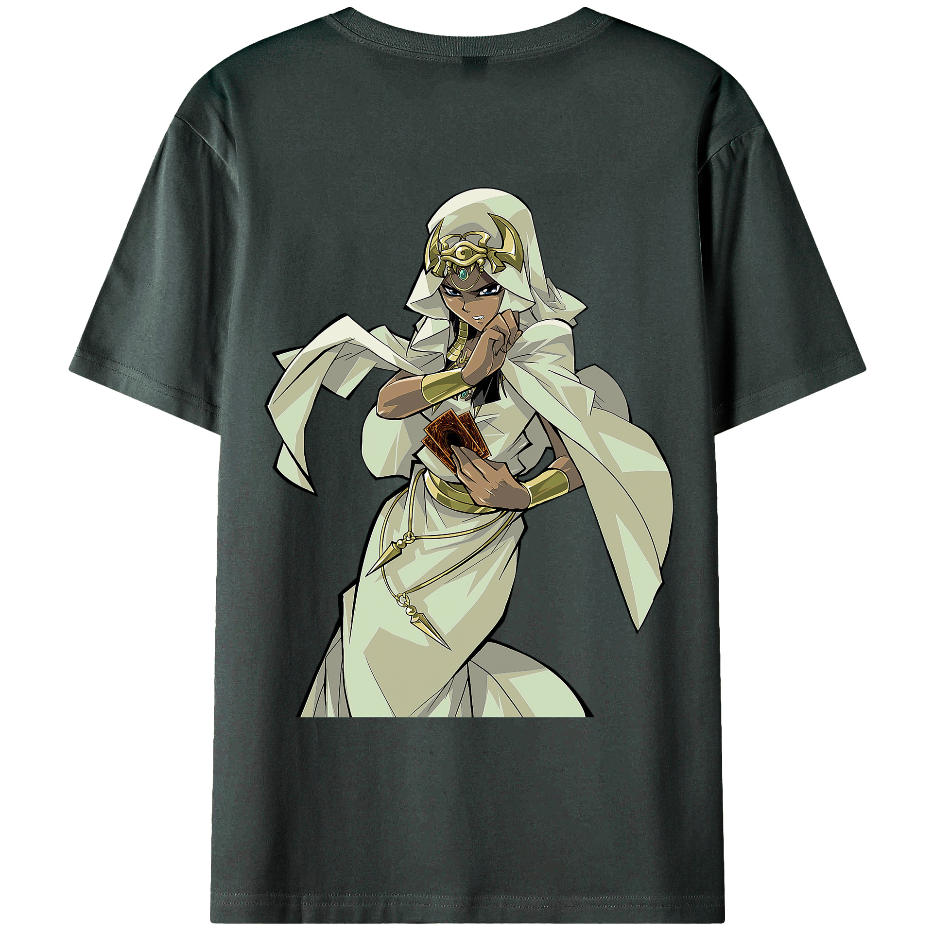 （画像用） 遊☆戯☆王 Yu-Gi-Oh! 綿100％ メンズ半袖Tシャツ（バックプリント） 通気性